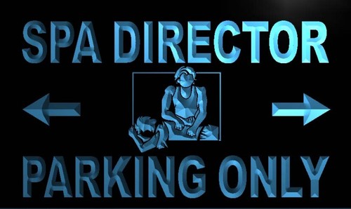Spa Director Parking Only Neon Light Sign